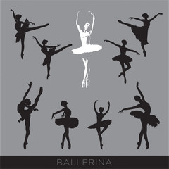 Obraz premium Ballerina Silhouette 