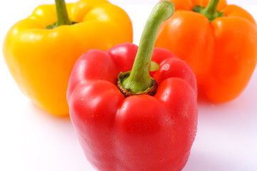 Fresh sweet pepper isolated