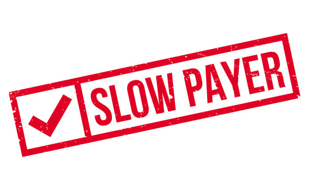 Slow Payer rubber stamp. Grunge design with dust scratches. Effects can be easily removed for a clean, crisp look. Color is easily changed.