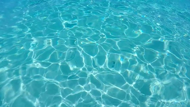 Cristal Ideal Clear Blue Sea Water. HD GoPro Slowmotion Background. Similan Islands, Thailand.