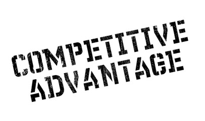 Obraz premium Competitive Advantage rubber stamp. Grunge design with dust scratches. Effects can be easily removed for a clean, crisp look. Color is easily changed.