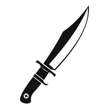 Dagger icon, simple style