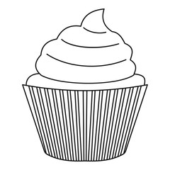 Maffin icon, outline style
