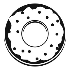 Donut icon , simple style