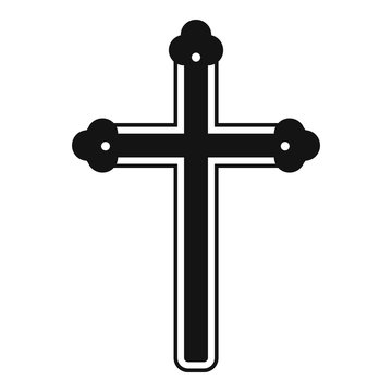 Holy cross icon , simple style