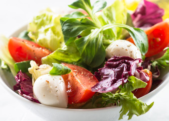 Fresh salad in a bowl.
