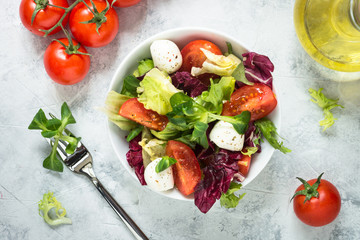 Fresh salad in a bowl.