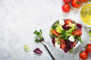 Fresh salad in a bowl.