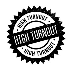 High Turnout rubber stamp. Grunge design with dust scratches. Effects can be easily removed for a clean, crisp look. Color is easily changed.