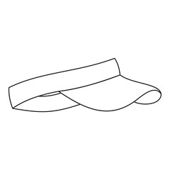 Visor icon, outline style