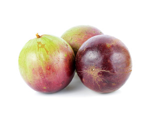 Star Apple, Chrysophyllum Cainito, Northern Thai Fruit, Isolated.