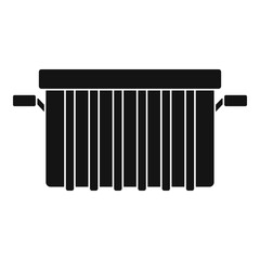 Garbage tank icon, simple style