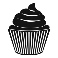 Cupcake icon, simple style