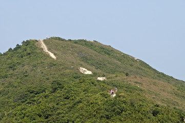 Dragon's back trial, a nature walk behind the city Hongkong.