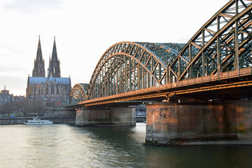 K&ouml;lner Dom und Hohenzollernbr&uuml;cke