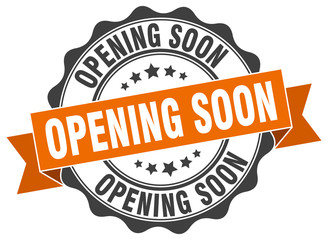 opening soon stamp. sign. seal