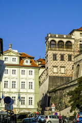 Prague, old city quarter at the feet of hill Hradschin, Czech Re