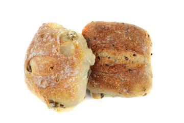 bread isolated on white background