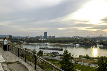 Fototapeta na wymiar Beograd, river Save, Serbia-Montenegro, Belgrade