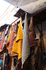 Fototapeta na wymiar carpets in Marrakesh