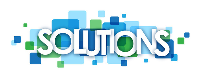SOLUTIONS Vector Letters Icon