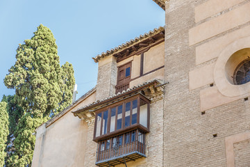 Fototapeta na wymiar Beautiful facade of an building in a city in southern Spain