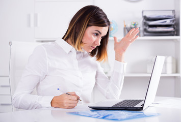 Woman facing challenge