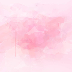 Pink watercolor background vector 
