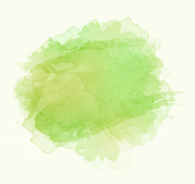 Green Watercolor Splash Vector 