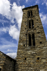 Fototapeta na wymiar Church, Sant Miguel d Engolasters, Andorra, Saint Miguel d Engol
