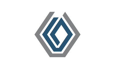 Modern Logo Solution Letter G O 