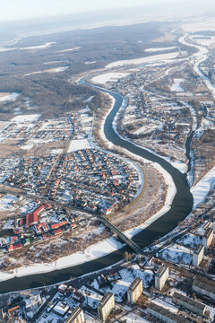 aerial  view of the Olawa city