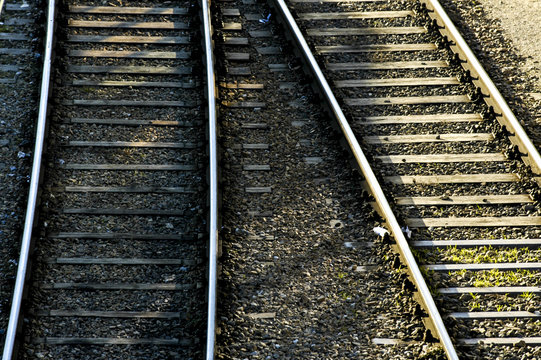 Vienna, West railway station, parallel tracks