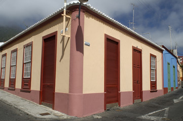 typical Spanish house at La Palma