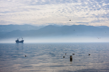 Obraz premium fog and sea 2