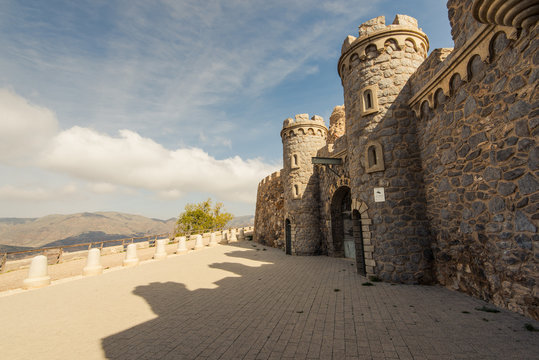 Fort in Cabo Tinoso Cartagena Guns near Mazarron Murcia Spain