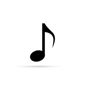 Music note icon vector.