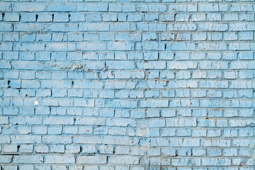 Grunge blue brick wall as background, texture - Powered by Adobe