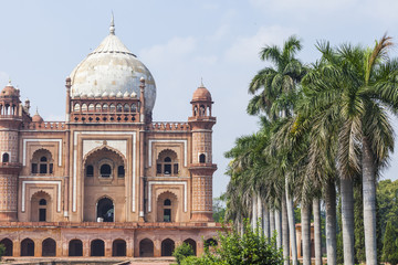 Fototapeta na wymiar Tomb of Safdarjung in New Delhi, India. It was built in 1754 in the late Mughal Empire style.