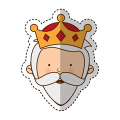 wise man manger character vector illustration design