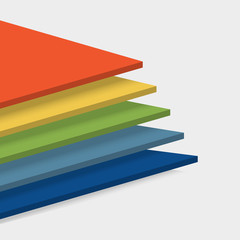 Business development process layers. Vector element Infographic