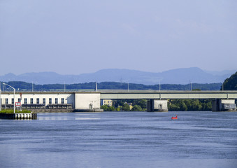 Danube hydro electric power plant Ybbs-Persenbeug, Austria, Lowe