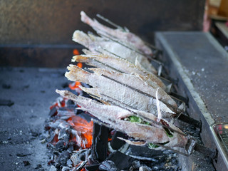 Salt-Crusted Grilled Fish in Thailand