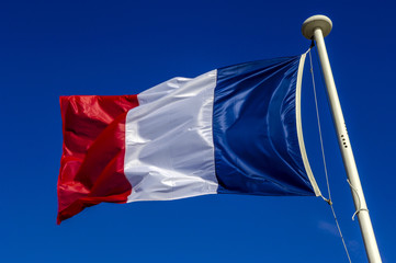 French flag, France, Cote d Azur, Cannes