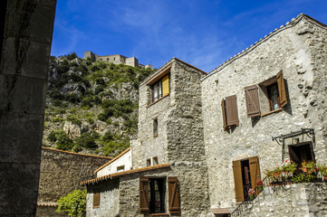 Villefranche de Conflent, city view, France, Pyrenees