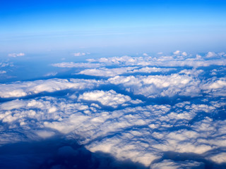 An aerial shot sky South America