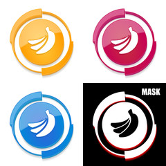 okrągła ikona 3D z blaskiem zestaw © vempireart