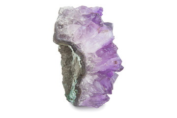 amethyst in white background