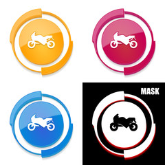  okrągła ikona 3D z blaskiem zestaw  © vempireart