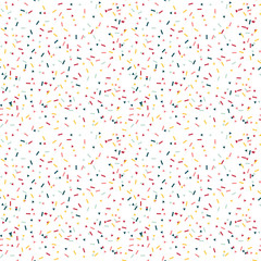 Modern Abstract Vector Confetti Background. Seamless colorful  triangles and stripes pattern.